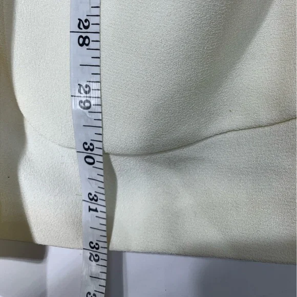 Vintage Liz Claiborne collection light ivory open blazer with tie band Size 10 - Picture 6 of 9